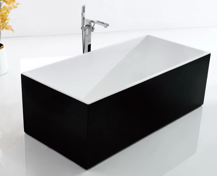 AMBER BLACK SQR BATH TUB